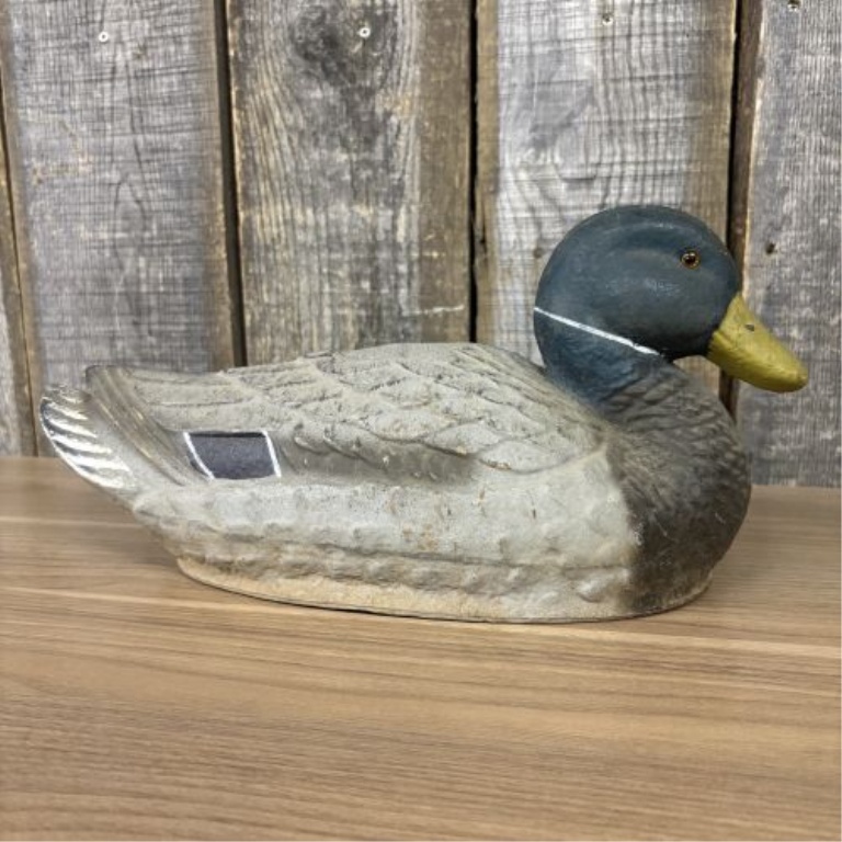 A Pair of Ariduk Mallard Drake Duck Decoys by General Fibre Co.