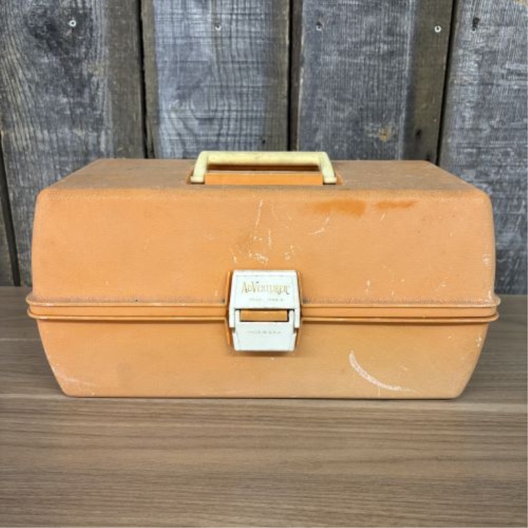 Adventurer Model 1499-5 Three-Tray Cantilever Tackle Box with Contents