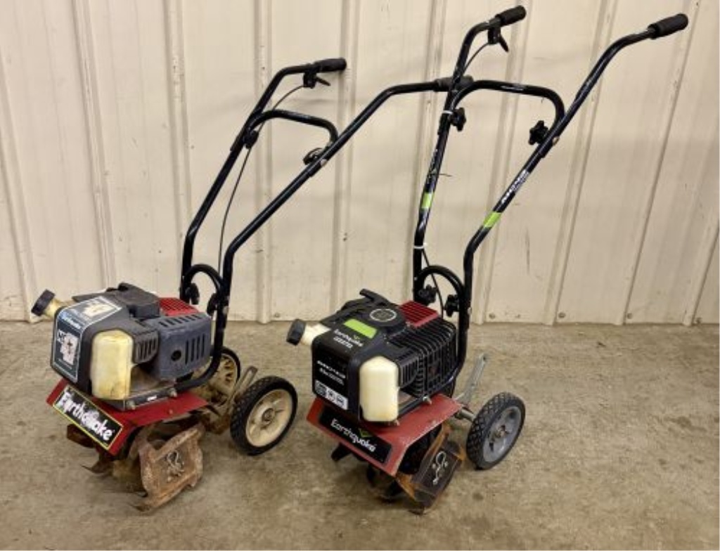A Pair of Earthquake MC43 Viper 43cc 2-Cycle Gas Mini Cultivators