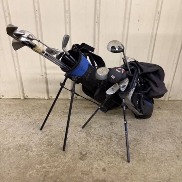 An Assortment of Mixed Golf Club Sets and Stand Bags