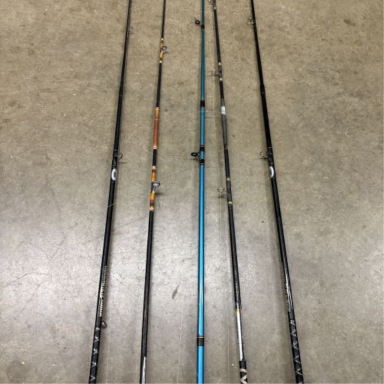 An Assortment of Fishing Rods and Reels Including Zebco and Shakespeare Models