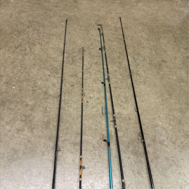 An Assortment of Fishing Rods and Reels Including Zebco and Shakespeare Models