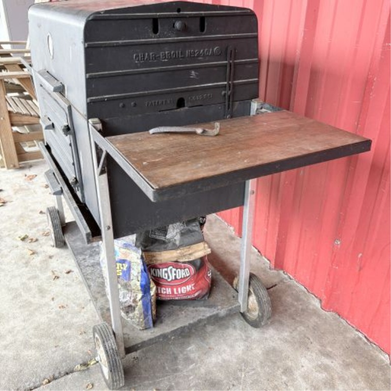 Vintage Char-Broil No. 240A Heavy-Duty Charcoal Grill and Smoker