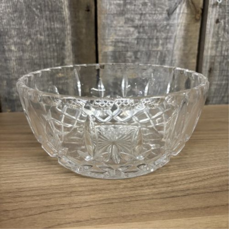 A Trio of Cut Lead Crystal Serving and Centerpiece Bowls