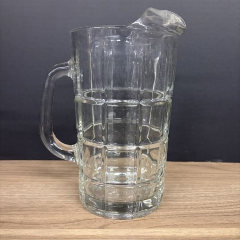 A Trio of Vintage American Pressed Glass Water Pitchers