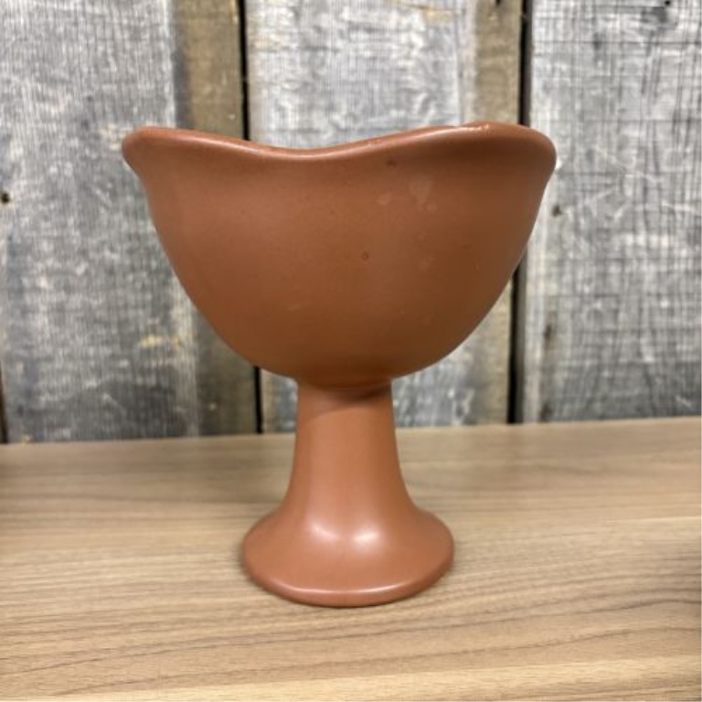 Two Decorative Ceramic Vessels including an Attributed Frankoma Footed Planter and a Pedestal Compote
