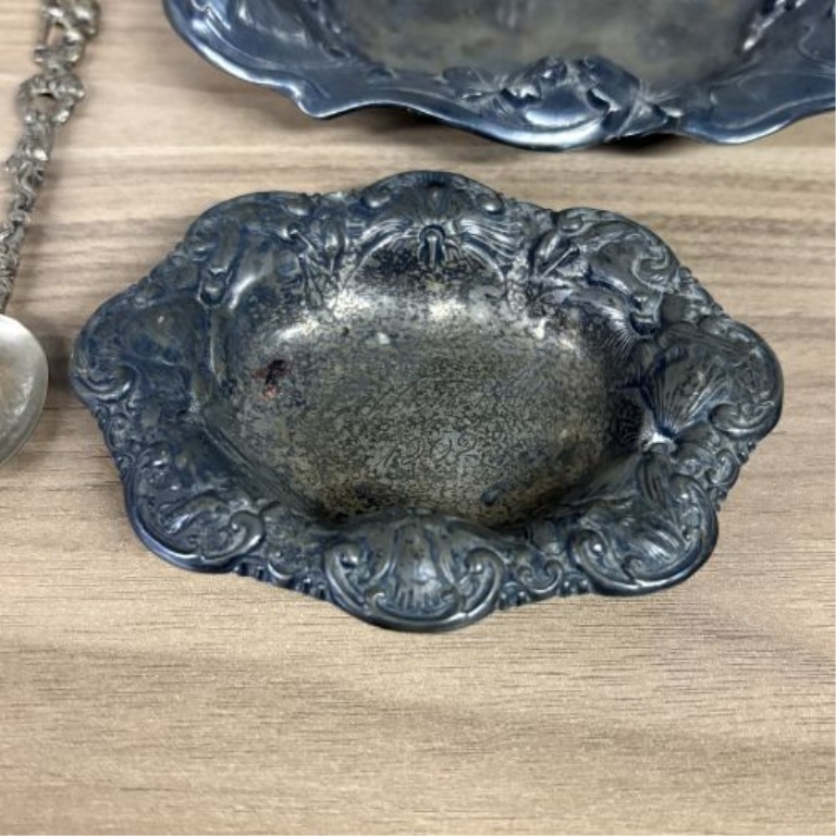 A Collection of Sterling Silver and Silver-Plated Decorative Tableware