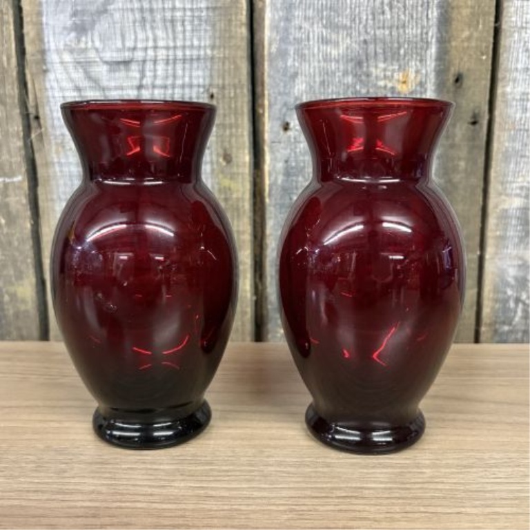 A 12-Piece Collection of Red Glass Tableware Attributed to Anchor Hocking