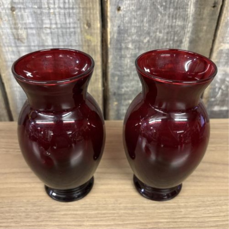 A 12-Piece Collection of Red Glass Tableware Attributed to Anchor Hocking