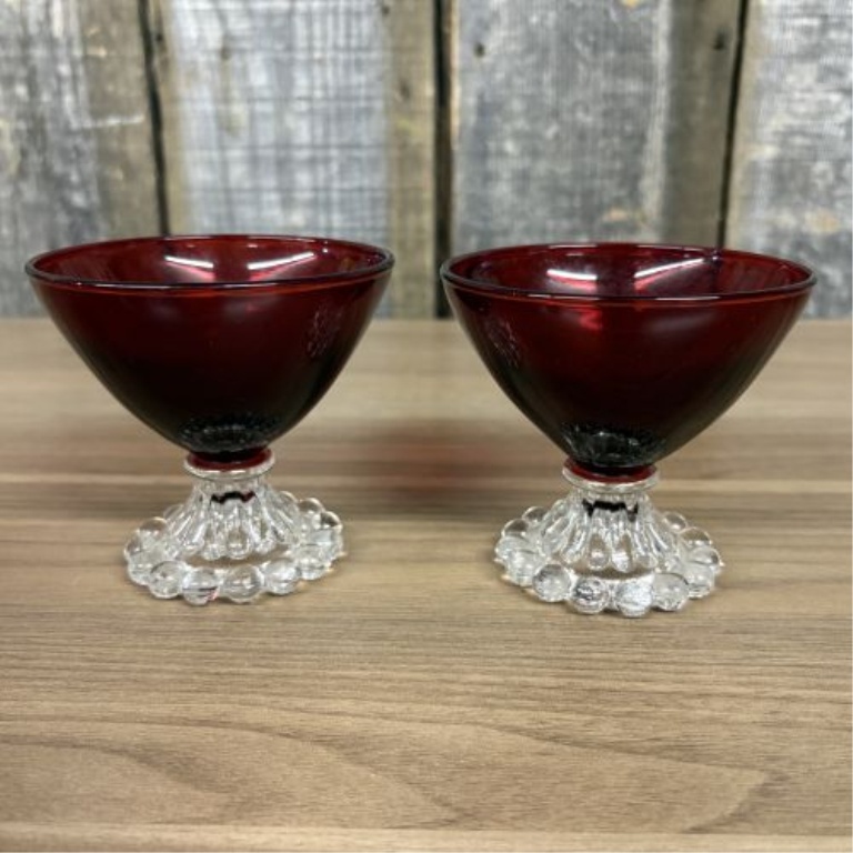 A 12-Piece Collection of Red Glass Tableware Attributed to Anchor Hocking
