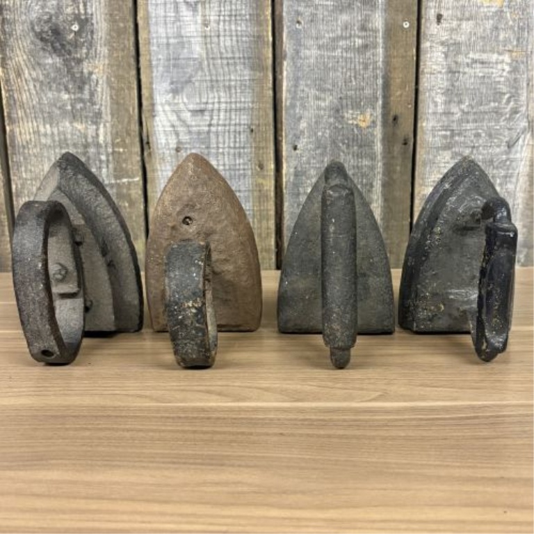 A Group of Antique Cast Iron Sad Irons