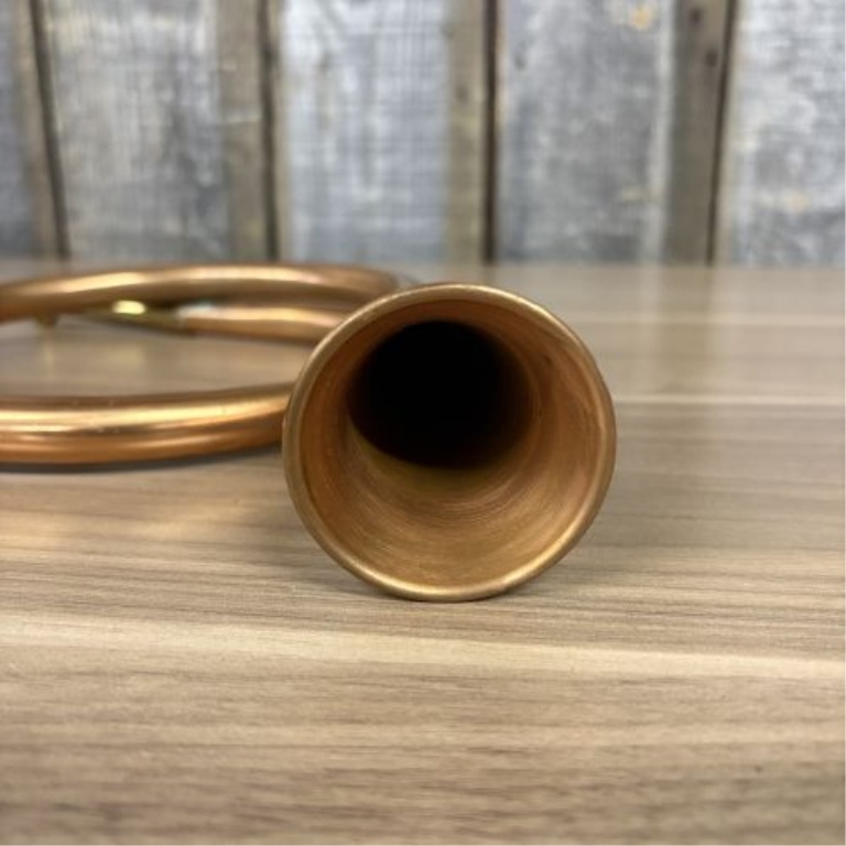 Vintage Copper and Brass Circular Hunting Horn Made in England