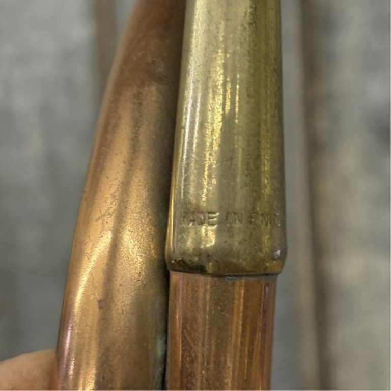 Vintage Copper and Brass Circular Hunting Horn Made in England