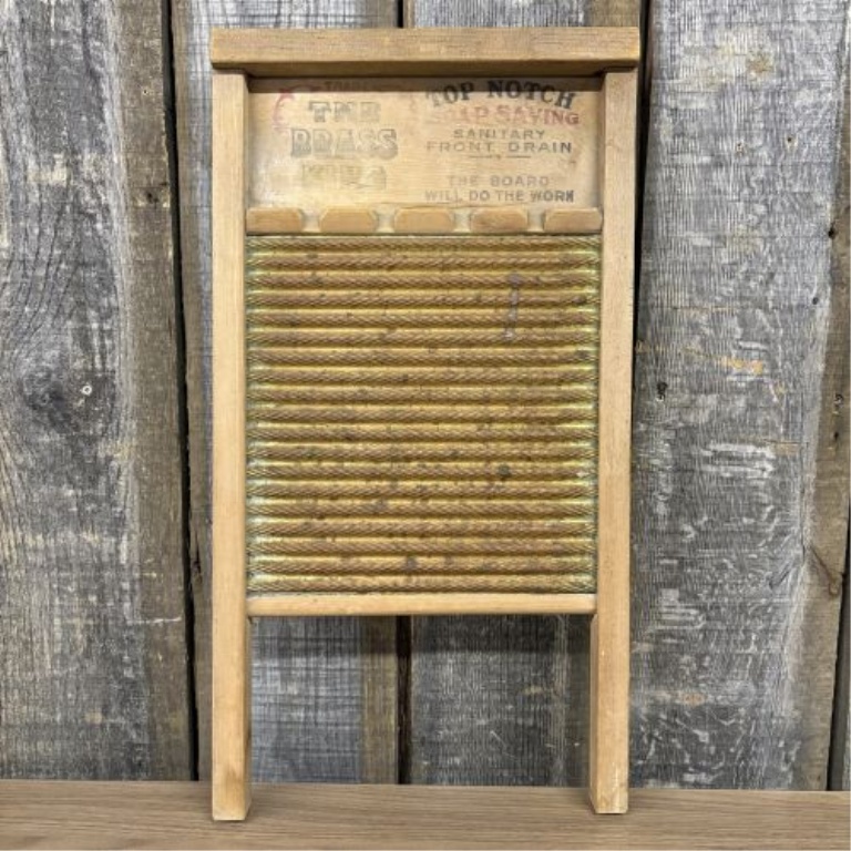 National Washboard Co. No. 801 National The Brass King Vintage Washboard