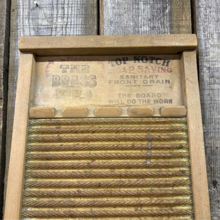 National Washboard Co. No. 801 National The Brass King Vintage Washboard