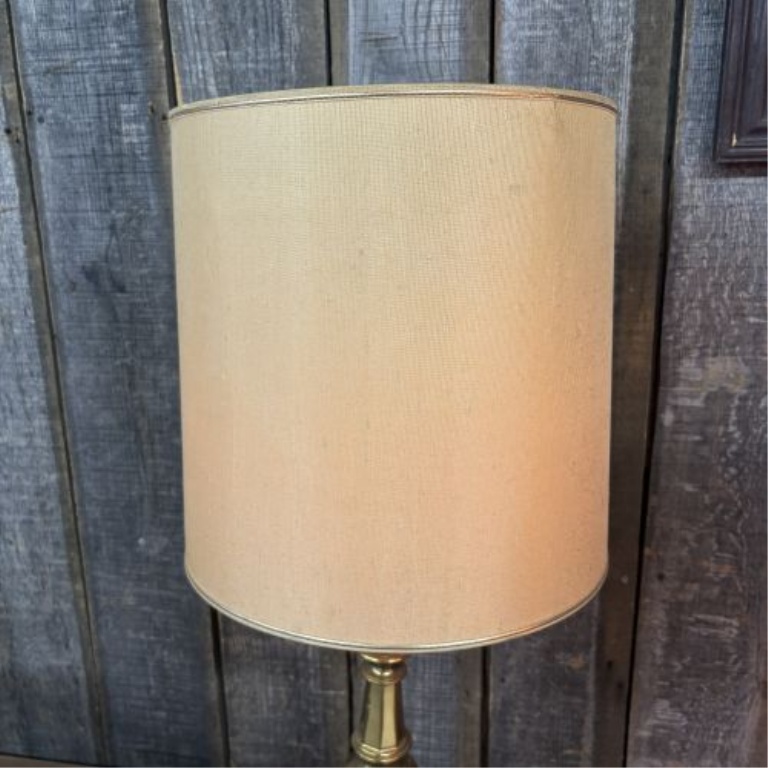 A Pair of Mid-Century Traditional Brass Table Lamps Attributed to Stiffel