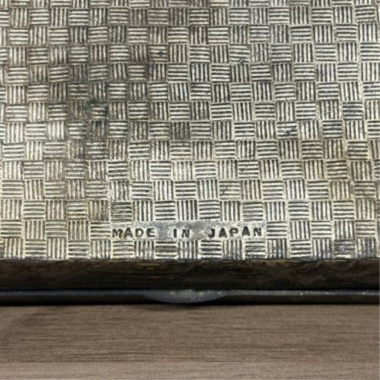 A Trio of Asian Style Decorative Metal and Wood Trinket Boxes