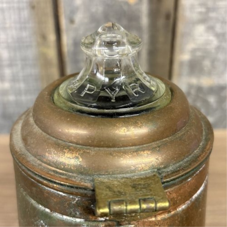 Vintage Copper 6-Cup Coffee Percolator with Wooden Handle