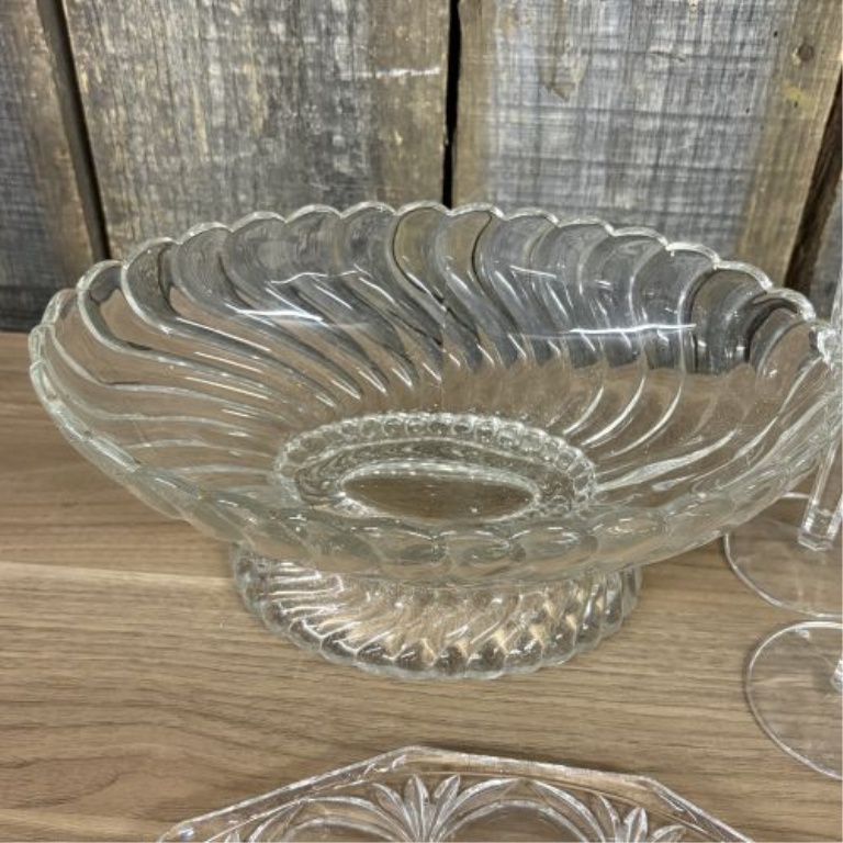 A Nine-Piece Collection of West German Lead Crystal and Cut Glass Tableware