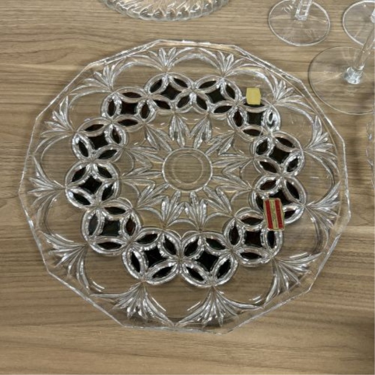 A Nine-Piece Collection of West German Lead Crystal and Cut Glass Tableware