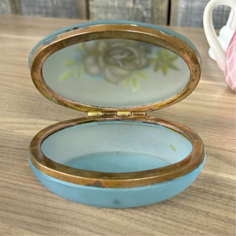 An Assortment of Vintage Art Glass, Milk Glass, and Carved Stone Items