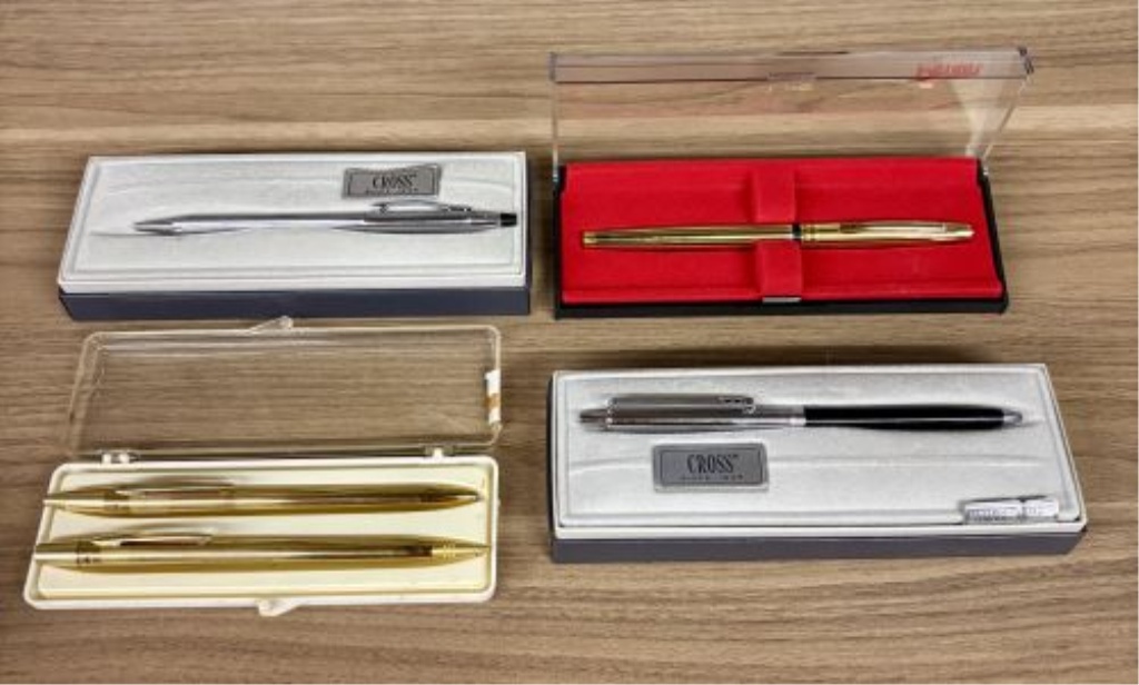 A Collection of Vintage Cross and Pentel Writing Instruments