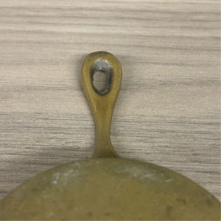 Miniature Cast Brass Skillet Ashtray in the Style of Wagner Ware