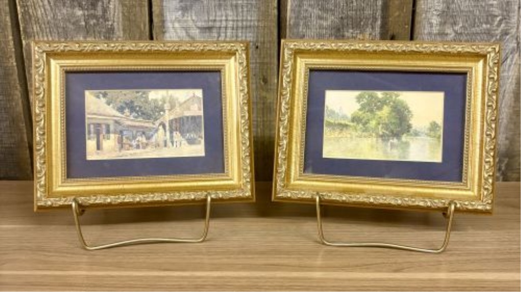 A Pair of Framed Prints Attributed to Edward H. Walker