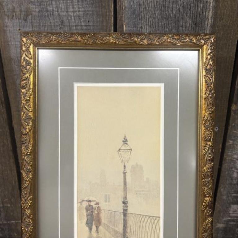 Paul Sawyier, Lover’s Rain, Limited Edition Framed Print