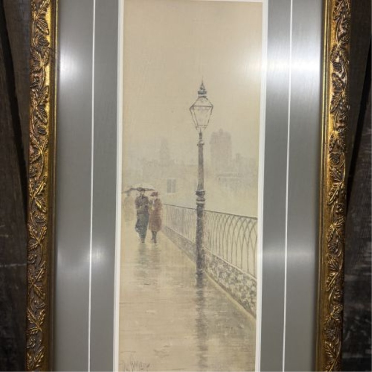 Paul Sawyier, Lover’s Rain, Limited Edition Framed Print