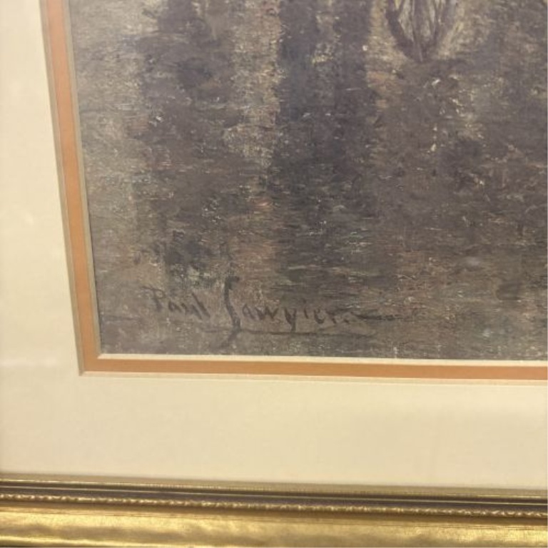 Paul Sawyier, The Street Peddler, Framed Print