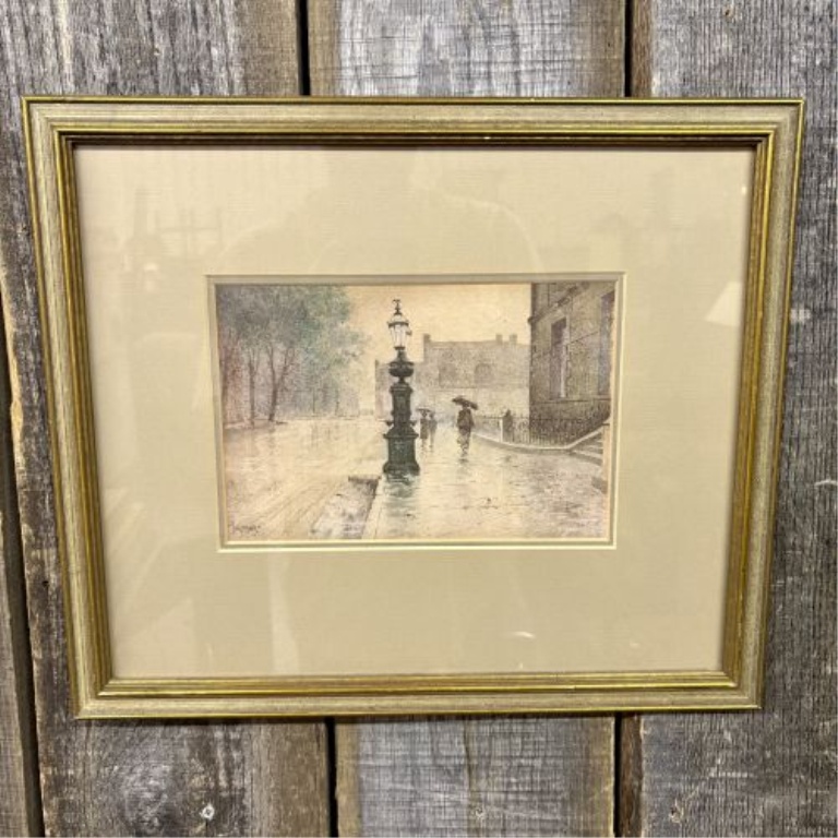Paul Sawyier, The Fountain, Limited Edition Collector Print