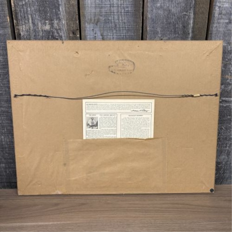 Paul Sawyier, Moonlight Mooring, Limited Edition Photomechanical Lithographic Reproduction