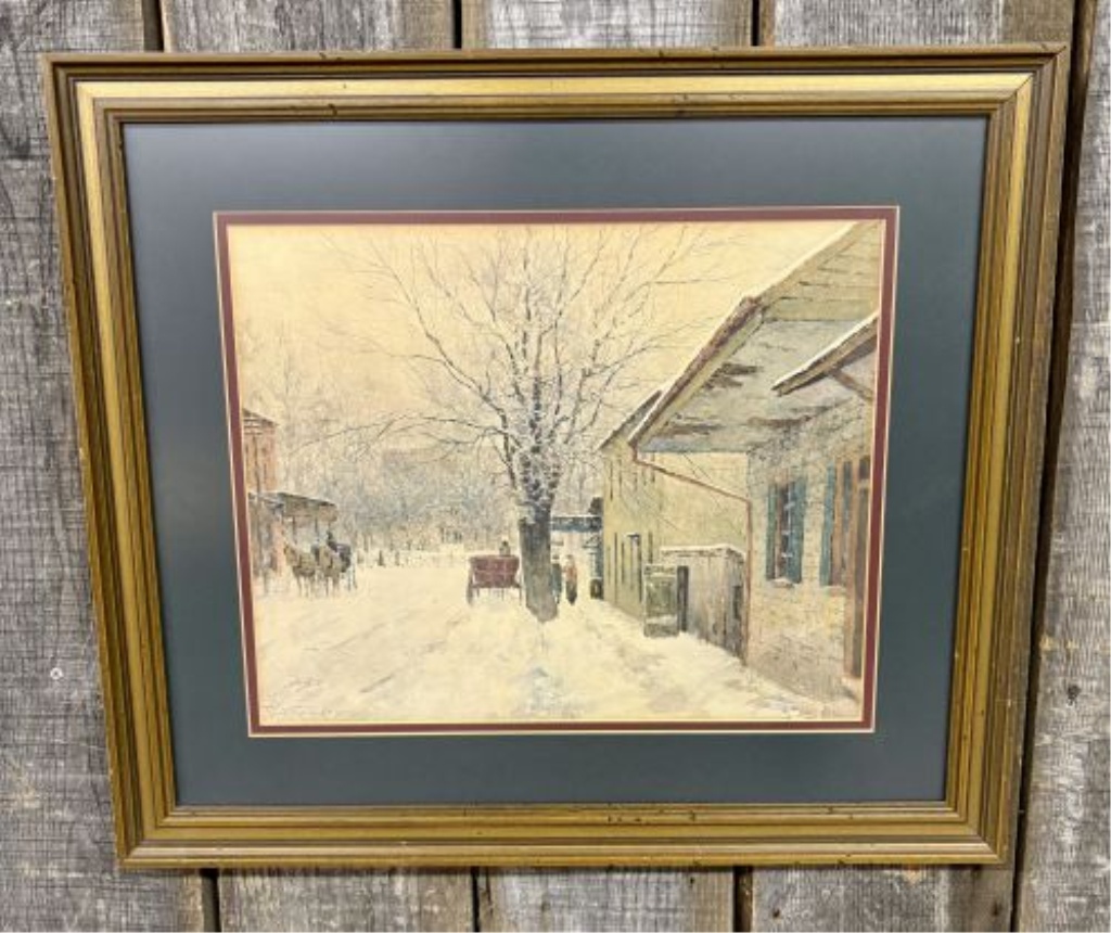 Paul Sawyier Capitol in Winter Framed Print