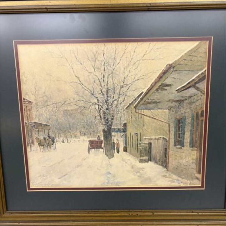 Paul Sawyier Capitol in Winter Framed Print