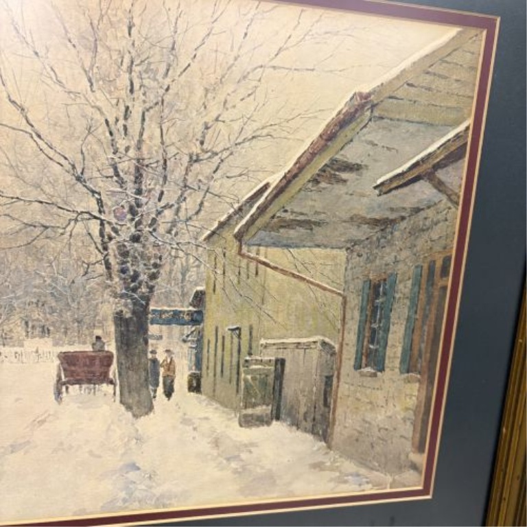 Paul Sawyier Capitol in Winter Framed Print