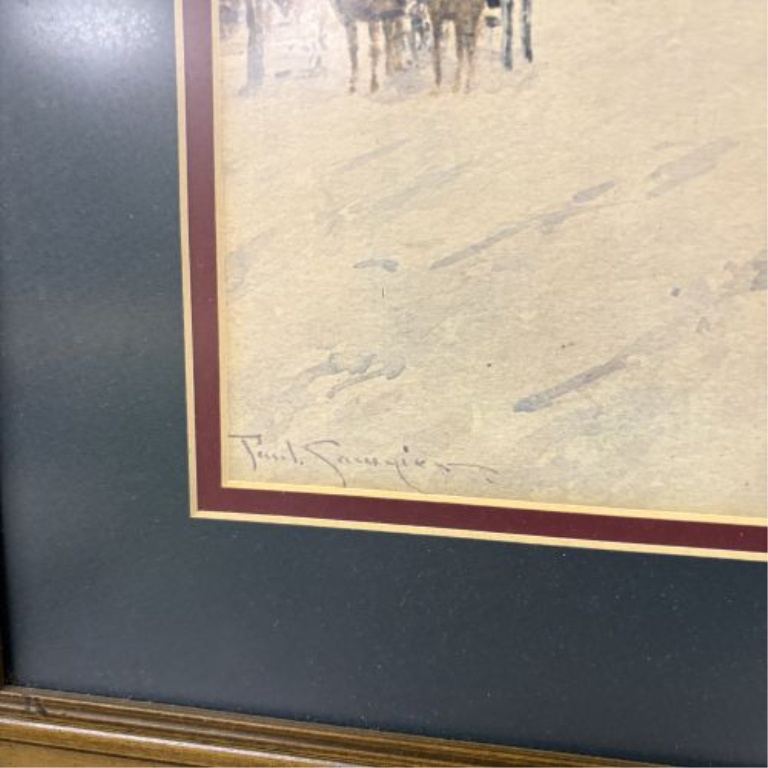 Paul Sawyier Capitol in Winter Framed Print
