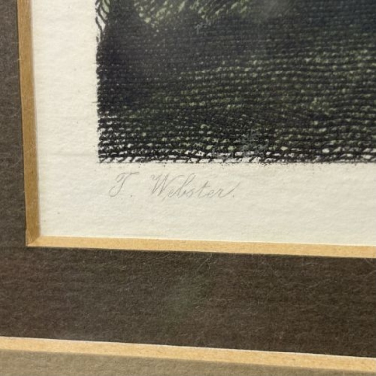 Thomas Webster, Hand-Colored Restrike Engraving, See-Saw