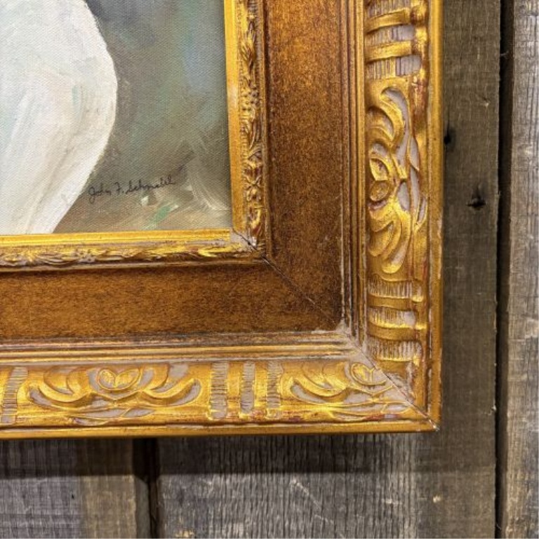 John F. Schnabel, Portrait of an African American Child, Oil on Canvas