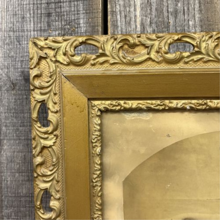 Early 20th Century Pictorialist Seated Nude Study in Gilded Wood Frame