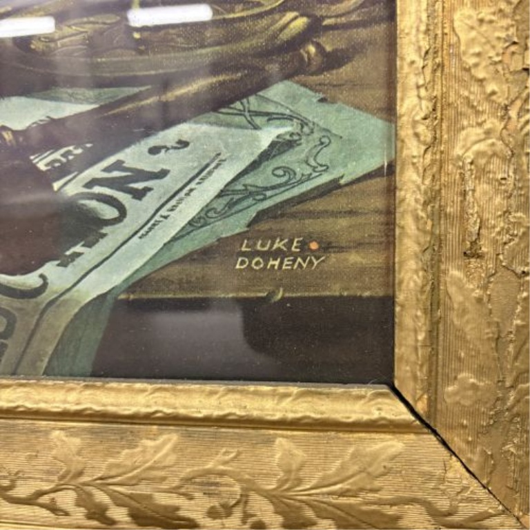 Luke Doheny, Vintage Offset Lithograph, Not So Long Ago