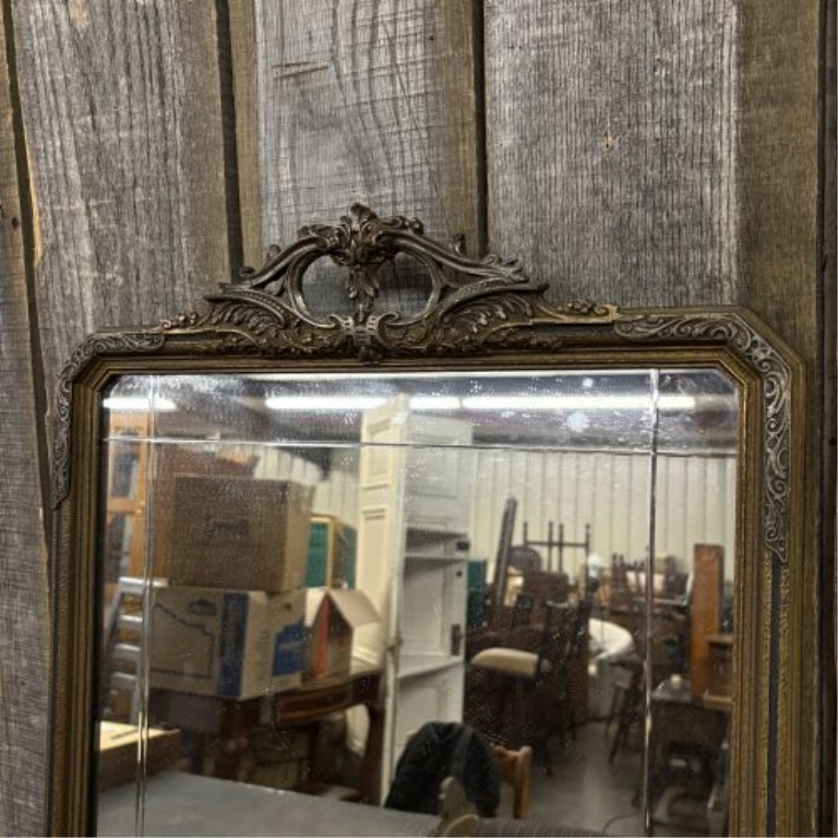 French Louis Philippe Style Giltwood and Gesso Wall Mirror