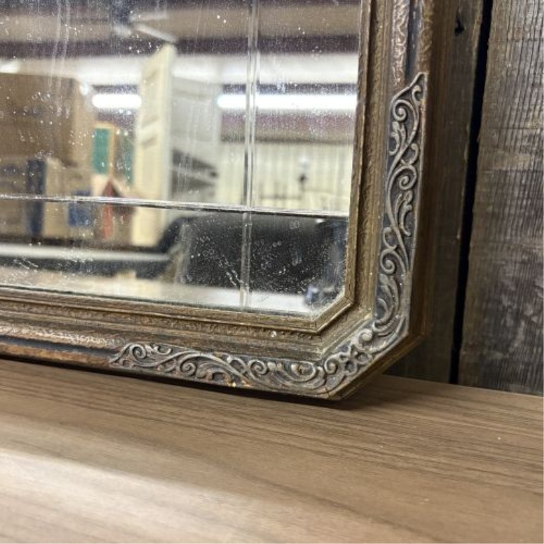 French Louis Philippe Style Giltwood and Gesso Wall Mirror