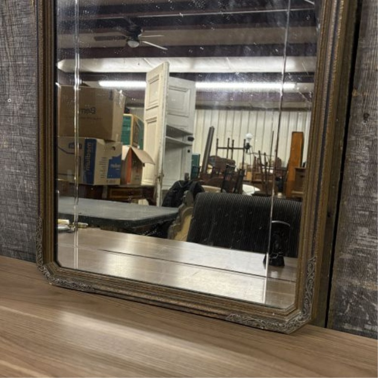French Louis Philippe Style Giltwood and Gesso Wall Mirror