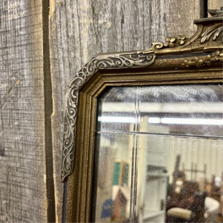 French Louis Philippe Style Giltwood and Gesso Wall Mirror