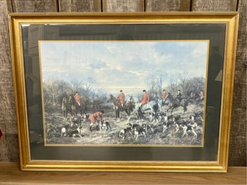 Heywood Hardy Framed Fox Hunting Print, Run to Earth