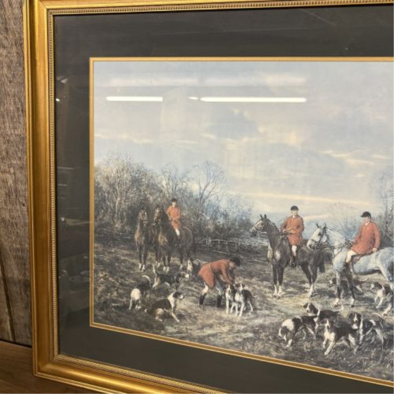 Heywood Hardy Framed Fox Hunting Print, Run to Earth