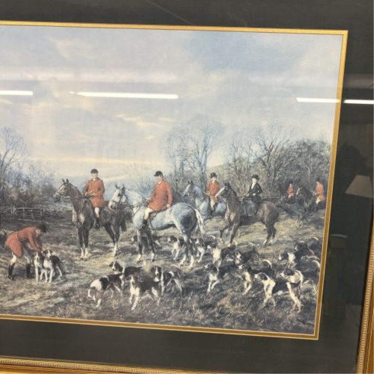 Heywood Hardy Framed Fox Hunting Print, Run to Earth