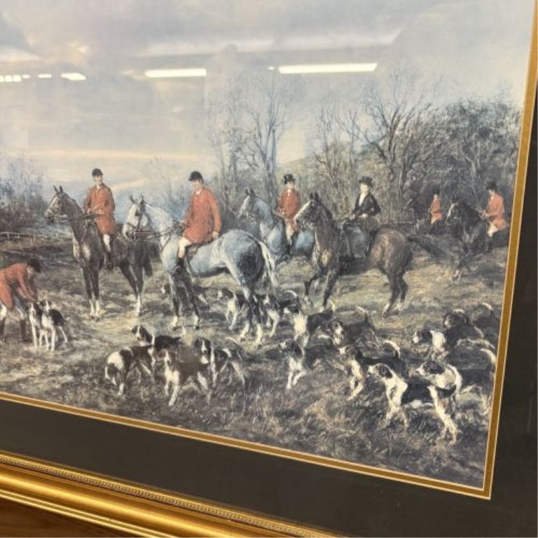 Heywood Hardy Framed Fox Hunting Print, Run to Earth