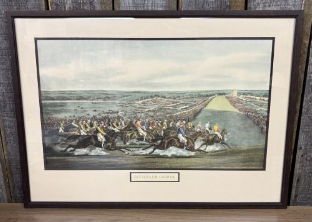 After Henry Alken, Tattenham Corner Color Print